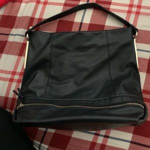 Black hobo bag